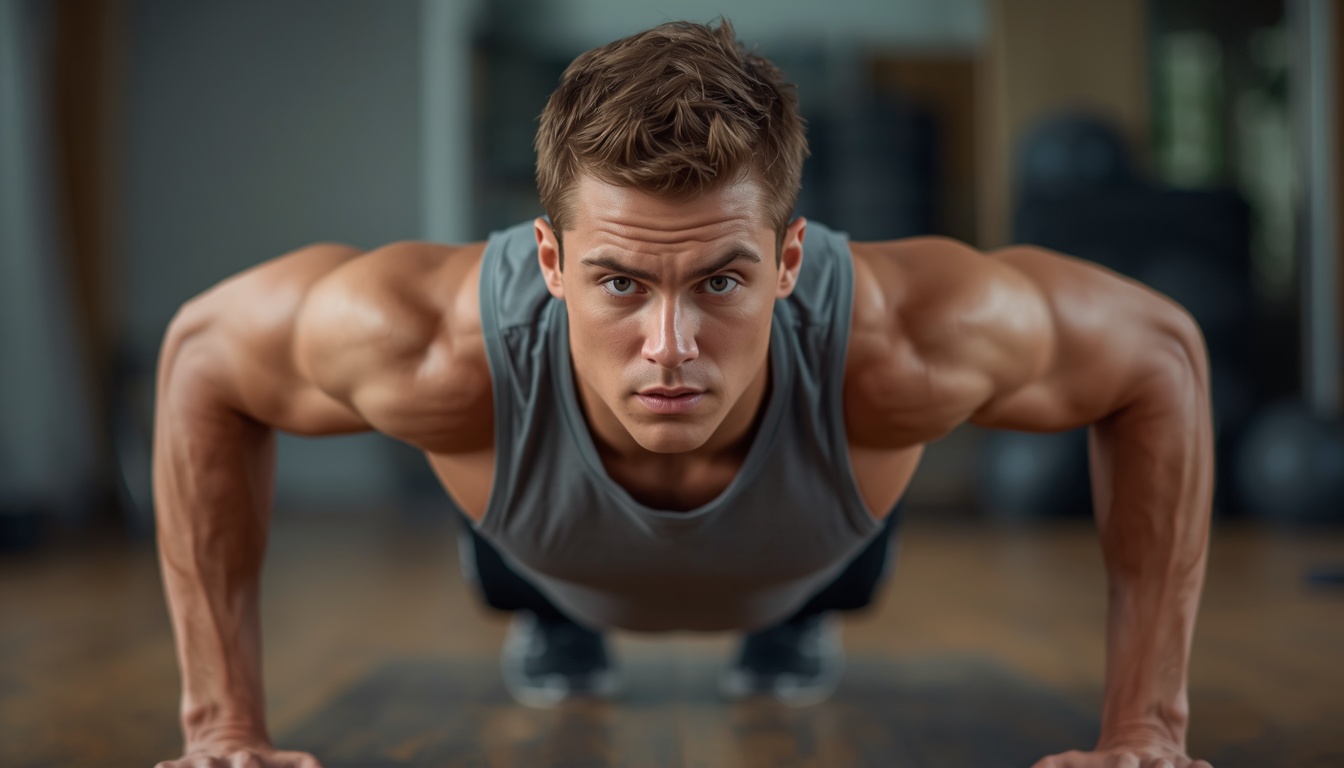Persoon doet bodyweight oefening